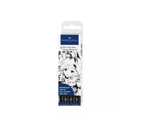 Set de 4 Feutres Faber-Castell Pitt Artist Pens Manga Noir Noir G