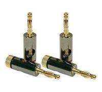 Set de 4 fiches bananes dynavox or 206857 G