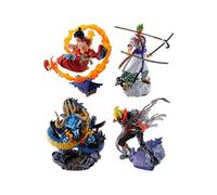 Set de 4 figurines en PVC Megahouse One Piece Petitrama Logbox Re Birth Wano Kuni Vol.1 9 cm