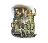 Set De 4 Figurines - Equipage De Ch-47 Vietnam 1970