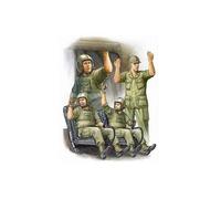 Set De 4 Figurines - Equipage De Ch-47 Vietnam 1970