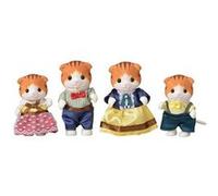Set de 4 figurines Sylvanian Families 5290 La famille chat roux G