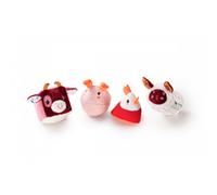 Lilliputiens Hochets – Lot de 4 Formes Ferme