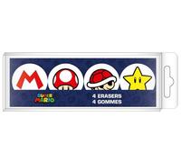 Set de 4 gommes La Plume Doree Super Mario