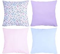 Set de 4 Housses de Coussin Décoratifs avec Remplisage; Amilian; Coussin Décoratif avec Housse; Oreiller; Coussin de Canapé pour Chambre, Salon, Décoration pour Enfants, Housse de Coussin 40x40 cm