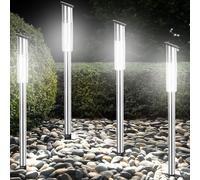 MONZANA 4x lampes LED solaire extérieur Jardin étanche sans fil avec capteur IP44 luminaires eclairage illumination