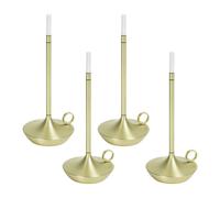 Set de 4 luminaires avec batterie LED Wick H 25cm / Ø 11cm