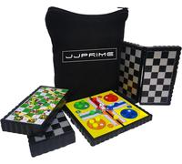 Set De 4 Magnétique Jeux De Société Enfant Jeux De Voyage Et De Poche Avec Sac Jeu De Société Famille Jeu D'echec, Dames, Ludo, Serpents Et Échelles - Jeux De Plateau