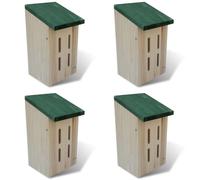 Set De 4 Maisons Pour Paillons 14 X 15 X 22 Cm
