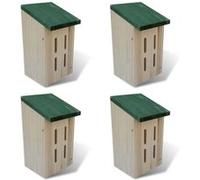 Set De 4 Maisons Pour Paillons 14 X 15 X 22 Cm