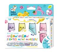 Set De 4 Marqueurs Mini Parfumé - Meow Meow Multicolor TU