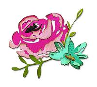 Set de 4 matrices Thinlits Brushstroke Flowers #4 par Tim Holtz