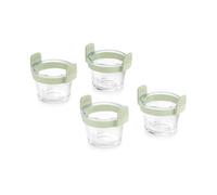 Lékué Mini-tasses en verre transparent pour friteuse à air - Lot de 4