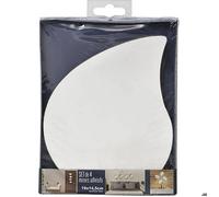 Set de 4 miroirs goutte d'eau 19 x 14,5 cm - verre 2 mm - déco murale Tendance