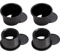 set de 4 moules à gâteaux de 4 pouces, acier au carbone antiadhésif, moule à gâteaux rond, Noël, anniversaire, mariage, mini-moule à gâteaux, set d'ustensiles de cuisson, fonds amovibles