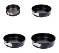 Set de 4 moules à manqué à charnière 18 cm + 24 cm + 26 cm + 28 cm Dr.Oetker Tradition Noir G