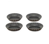 TEFAL SUCCESS Jeu de 4 tartelettes J1608102 diamètre 11 cm marron