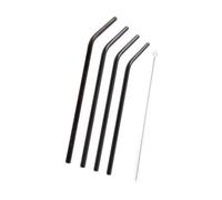 Set de 4 pailles inox Noires - POINT VIRGULE - 20.5 cm - Accessoire incontournable