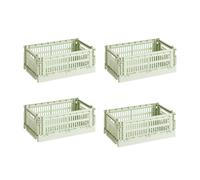 Set de 4 paniers Colour Crate recyclé S LxWxH 26.5x17x10.5cm