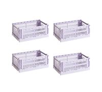 Set de 4 paniers Colour Crate recyclé S LxWxH 26.5x17x10.5cm