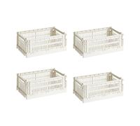 Set de 4 paniers Colour Crate recyclé S LxWxH 26.5x17x10.5cm