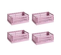 Set de 4 paniers Colour Crate recyclé S LxWxH 26.5x17x10.5cm