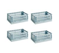 Set de 4 paniers Colour Crate recyclé S LxWxH 26.5x17x10.5cm