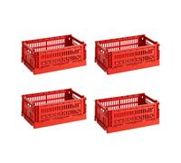 Set de 4 paniers Colour Crate recyclé S LxWxH 26.5x17x10.5cm