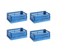 Set de 4 paniers Colour Crate recyclé S LxWxH 26.5x17x10.5cm