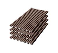 Set de 4 panneaux muraux acoustiques décoratifs en feutrine et MDF noyer 60x120cm - Kyoto
