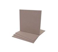 Mendler Set de 4 Panneaux muraux acoustiques HWC-L52 1qm Surface 50x50cm Marron Clair