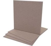 Set de 4 panneaux muraux acoustiques MENDLER HWC-L52 1qm surface 50x50cm marron clair Marron G