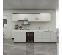 Set de 4 panneaux muraux décoratifs Bladel 120 x 60 cm blanc falaise _x000D_