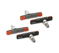 XLC Patins de frein V‑Brake BS‑V09 – 70 mm, lot de 4, tricolore (2500383300)