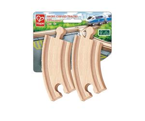 Set de 4 petits rails courbés Circuit de train en bois Hape®
