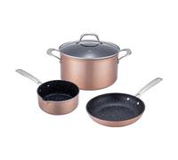 Set de 4 pièces cuivré 24cm Greblon céramique - "Héritage" Laguiole Cuisson