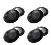 Set de 4 pièces dossard Number fixateur, dossard Number Aimant pour dossard Number Accessories, Accessoire de Boucle magnétique pour Marathon ou Semi - Marathon,Ø18 mm Aimants Dorsaux Running Noir