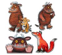 Set de 4 pièces Gruffalo - Ecusson Thermocollant Patches Appliques, Taille: