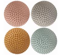 Set de 4 pierres sensorielles ocre, rose, gris, vert sauge TU