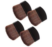 Set de 4 Pinceaux de Maquillage Mini Plats Semi-ronds pour Poudre