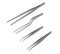 Set de 4 pinces à dresser de précision en inox Mathon