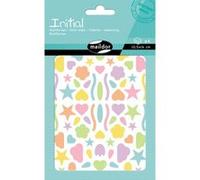 Set de 4 planches A6 à gommettes Maildor Initial Multiforme G
