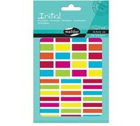 Set de 4 planches A6 à gommettes Maildor Initial Rectangles G