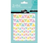 Set de 4 planches A6 à gommettes Maildor Initial Triangles G