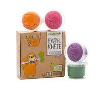 Neogrün Yuki 30956 Lot de 4 pots de pâte à modeler 120 g Vert/orange/rose/violet