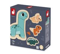 Janod Dino 4 Evolutionary Puzzles Dino Multicolore