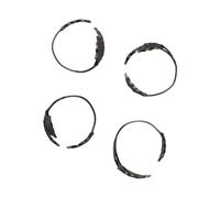 Set de 4 rond de serviette Holly Leaf H x Ø 3.5x4cm