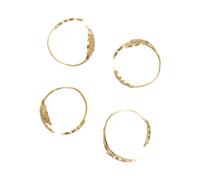 Set de 4 rond de serviette Holly Leaf H x Ø 3.5x4cm