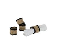 Set de 4 ronds de serviette en herbes marines