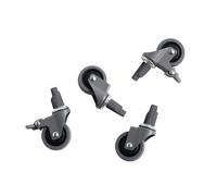 HAY Set de 4 roues Colour Crate L gris LxPxH 3x6,5x9cm